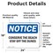 Signmission Conserve The Beach Stay Off The Dunes, 24 in W x Rectangle, Vinyl Decal OS-2PACK-NS-D-1824-L-10791 - alternate 4